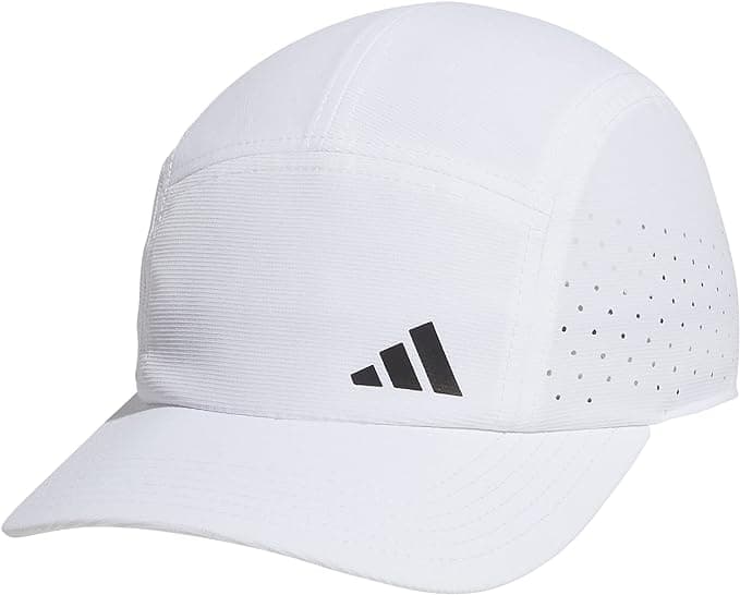 adidas Men's Superlite Trainer 3 Performance Relaxed Fit Adjustable Running and Training Hat, White/Black Reflective/Silver Reflective, One Size at Amazon Men’s Clothing store